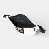 Antieke Luiaard Illustratie Vintage T-shirt (2) Heuptasje (Open)