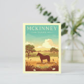 Antieke McKinney Texas Briefkaart (Staand voorkant)