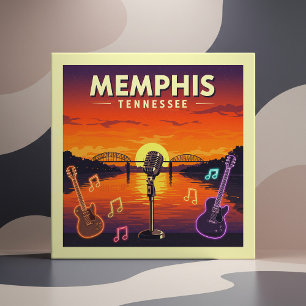 Antieke Memphis Tennessee Tegeltje
