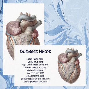 Antieke Menselijke Anatomie Hart Organen Gezond Visitekaartje
