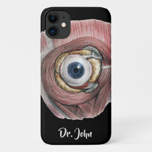 Antieke menselijke anatomie, Oogbol met spieren iPhone 11 Hoesje