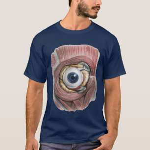 Antieke Menselijke Anatomie, Oogbol Oog met Spiere T-shirt