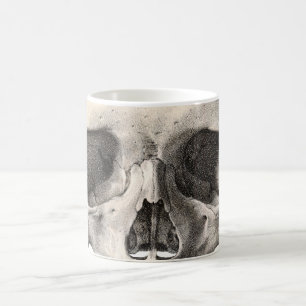 Antieke menselijke anatomie schedel, Halloween ske Koffiemok