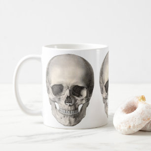 Antieke menselijke anatomie schedel, Halloween ske Koffiemok