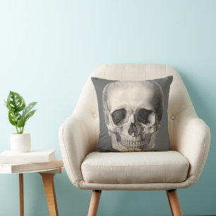 Antieke menselijke anatomie schedel, Halloween ske Kussen