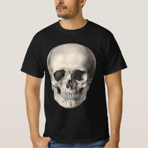 Antieke menselijke anatomie schedel, Halloween ske T-shirt