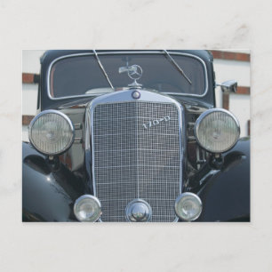 antieke mercedes 2 briefkaart