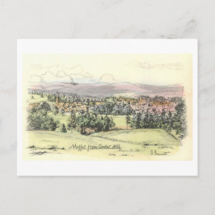 Antieke Moffat vanuit Coates Hill, Schotland, Briefkaart