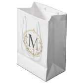 antieke monogram cadeautas (Voorkant Gekanteld)