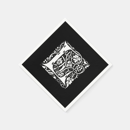 Antieke Monogram L Art Nouveau Servet (Hoek)