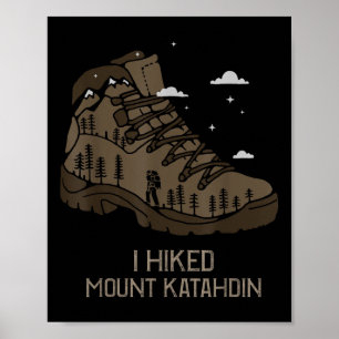 Antieke Mount Katahdin Kampeer Wandel Laars Poster