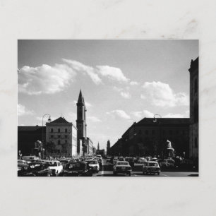 Antieke München ludwigstraße Universiteit kerk Briefkaart