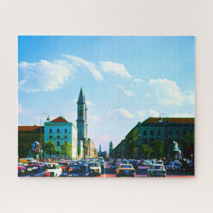 Antieke Munchen ludwigstraße Universiteit kerk Legpuzzel