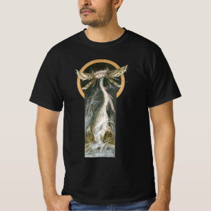 Antieke mythologie, een gevleugelde draak in de oc t-shirt