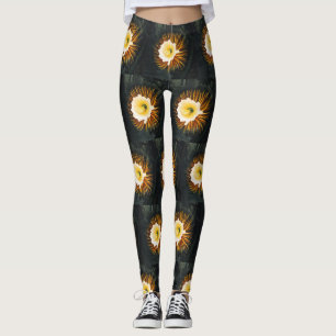 Antieke Nachtbloeiende Cereus Gotische Kunst Leggings