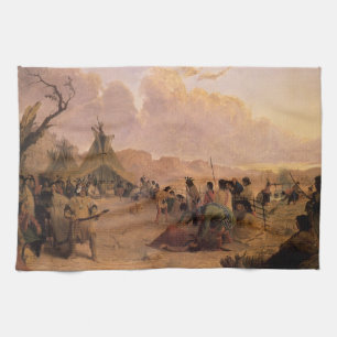 Antieke Native American, Medicijndans door Eastman Theedoek