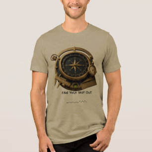 Antieke Navigatie Instrumenten Avontuur Ontdekking Tri-Blend Shirt