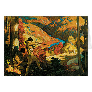 Antieke NC Wyeth-reisposter, In Old Kentucky