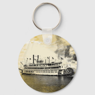 Antieke New Orleans Stern Wheeler Sleutelhanger