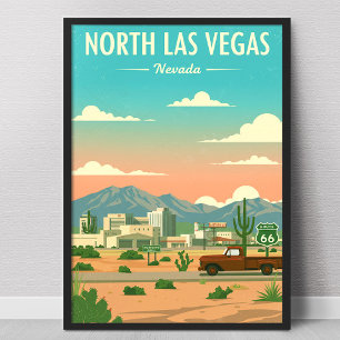 Antieke North Las Vegas Poster