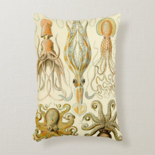 Antieke Octopus Inktvis Gamochonia door Ernst Haec Accent Kussen
