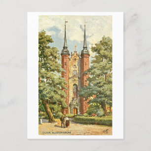 Antieke Oliwa/Oliva Abdij in Danzig/Gdansk Briefkaart