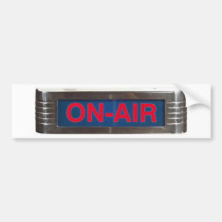 Antieke On-Air-Bord of On-The-Air-Uitzendteken Bumpersticker