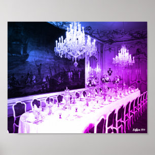 Antieke Oostenrijk Wenen Hofburg paleis Eetkamer Poster