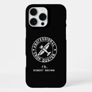 Antieke op maat gemaakte gewasbestuiver vliegtuig iPhone 16 pro max hoesje