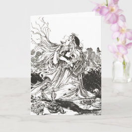 Antieke Oz Art Nouveau Godin "Polychrome" Kaart