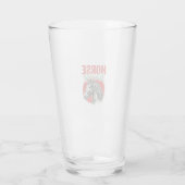 Antieke Pa Vader Gravure Glas (Achterkant)