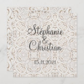 Antieke papieren kantelhouwelijk (Voorkant / Achterkant)