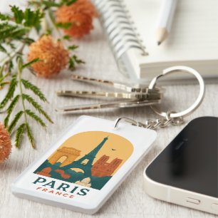 Antieke Parijse Sleutelhanger – Franse Kathedraal