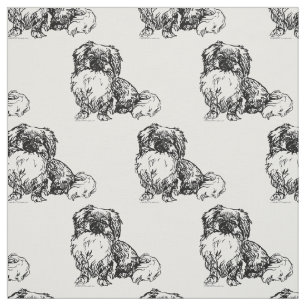 Antieke Pekingees schets Stof