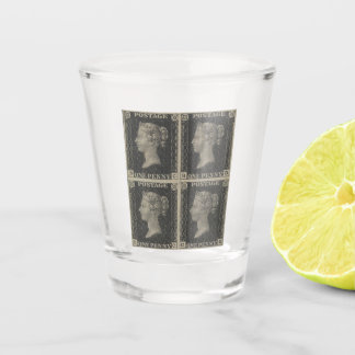 Antieke Penny Black Shotglas Shot Glas