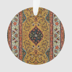 Antieke Perzische Rijke Tapijt Elegante Vloerkleed Ornament