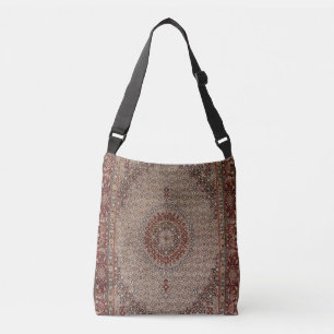 Antieke Perzische Turkse Oriëntaalse Tapijt Vloerk Crossbody Tas