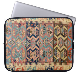 Antieke Perzische Turkse Oriëntaalse Tapijt Vloerk Laptop Sleeve