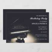 Antieke piano verjaardag kaart (Voorkant / Achterkant)