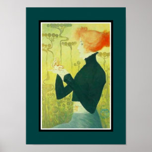 Antieke Poster Bekende Kunstenaars Sarah Bernhardt