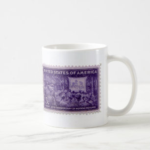 Antieke Postzegel Koffiekop Koffiemok