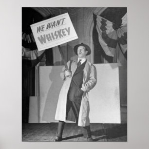 Antieke Prohibition Bier, Jaargang 1930, Bar kunst Poster