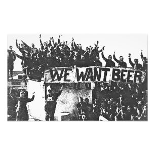Antieke Prohibition Bier zwart en wit 1920 Foto Afdruk