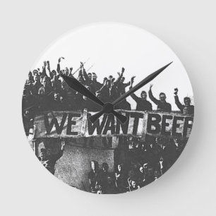 Antieke Prohibition Bier zwart en wit 1920 Ronde Klok