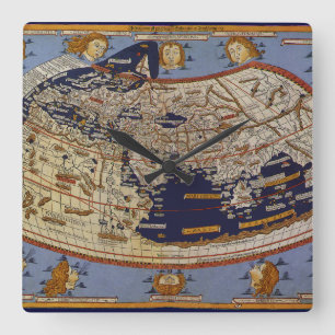 Antieke Ptolemaïsche Wereldkaart, Johannes van Arn Vierkante Klok