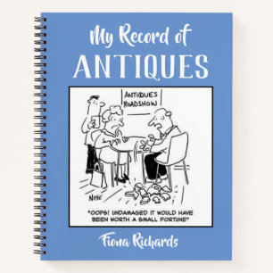 Antieke Record Journal met de naam van de eigenaar Notitieboek