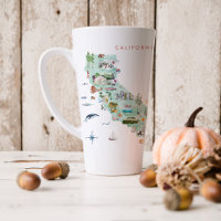 Antieke Reisansichtkaart | California Latte Mok