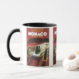 Antieke Reisposter, Monaco Grand Prix Autorace Mok