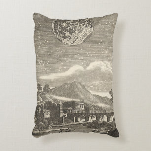 Antieke Renaissance tijdperk maan door Allain Mall Accent Kussen