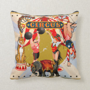 Antieke Retro Circus Kussen